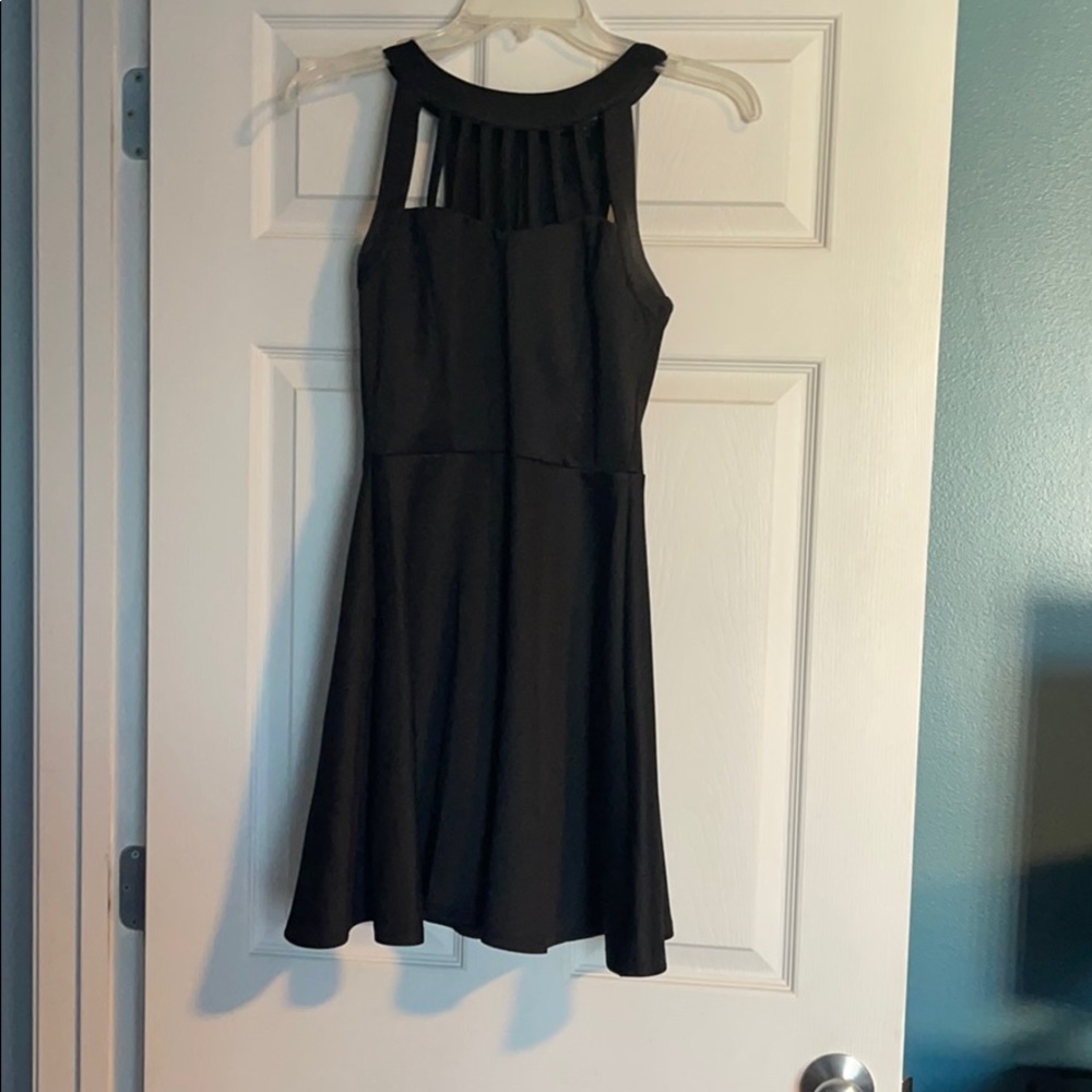 Black mini dress